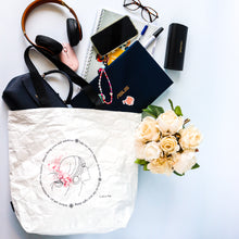 Load image into Gallery viewer, Multi purpose water proof, reversible, gym bag, Tyvek Dupont Paper & Canvas Tote Bag