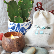 Load image into Gallery viewer, Scented Candle - Soy Wax Candle in a Coconut Bowl