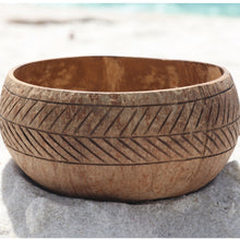 Load image into Gallery viewer, Coconut Bowl with Engraving Details
