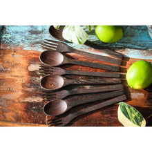 Load image into Gallery viewer, Coconut Wooden Cutlery Bundles