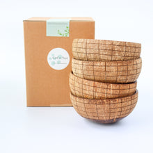 Load image into Gallery viewer, Coconut Bowls - Bundle of 4 Medium Coconut Bowls with Boho Engraving Designs