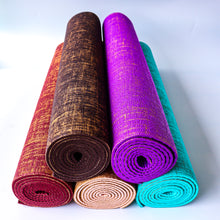 Load image into Gallery viewer, Best Yoga Mat - Premium Quality Linen and TPE Exercise Mat