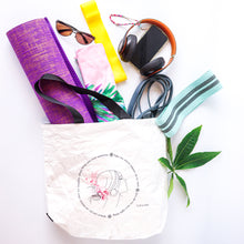 Load image into Gallery viewer, Multi purpose water proof, reversible, gym bag, Tyvek Dupont Paper & Canvas Tote Bag