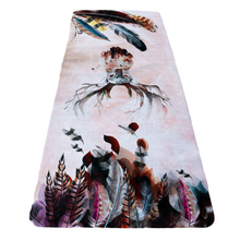 Load image into Gallery viewer, Microfiber Suede & Rubber, Foldable Yoga Mat - Machine Washable