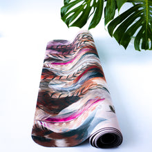 Load image into Gallery viewer, Microfiber Suede & Rubber, Foldable Yoga Mat - Machine Washable