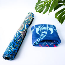 Load image into Gallery viewer, Microfiber Suede & Rubber, Foldable Yoga Mat - Machine Washable