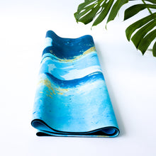 Load image into Gallery viewer, Microfiber Suede & Rubber, Foldable Yoga Mat - Machine Washable