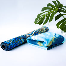 Load image into Gallery viewer, Microfiber Suede & Rubber, Foldable Yoga Mat - Machine Washable