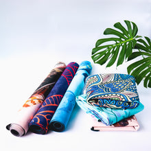 Load image into Gallery viewer, Microfiber Suede & Rubber, Foldable Yoga Mat - Machine Washable
