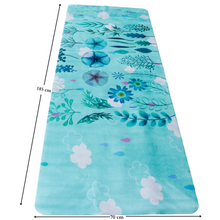 Load image into Gallery viewer, Microfiber Suede & Rubber, Foldable Yoga Mat - Machine Washable