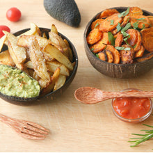 Load image into Gallery viewer, Coconut Bowl - Bundle of 2 Jumbo Bowls - With Cutleries