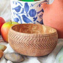 Load image into Gallery viewer, Coconut Bowl with Engraving Details
