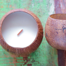 Load image into Gallery viewer, Scented Candle - Soy Wax Candle in a Coconut Bowl
