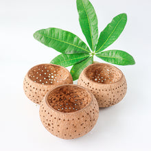 Load image into Gallery viewer, Coconut Shell Tealight Candle Holders
