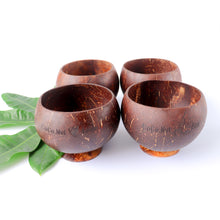 Load image into Gallery viewer, Natural Coconut Shell Cup With Base
