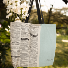 Load image into Gallery viewer, Multi purpose water proof, reversible, gym bag, Tyvek Dupont Paper &amp; Canvas Tote Bag
